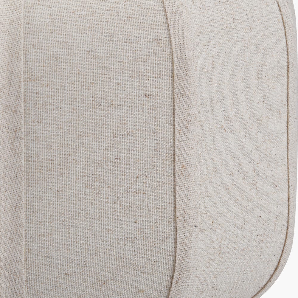 Pacific Lifestyle Lighting Oscar Black Metal and Natural Linen Structured Table Lamp House of Isabella UK