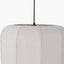 Pacific Lifestyle Lighting Oscar Natural Linen Structured Pendant House of Isabella UK
