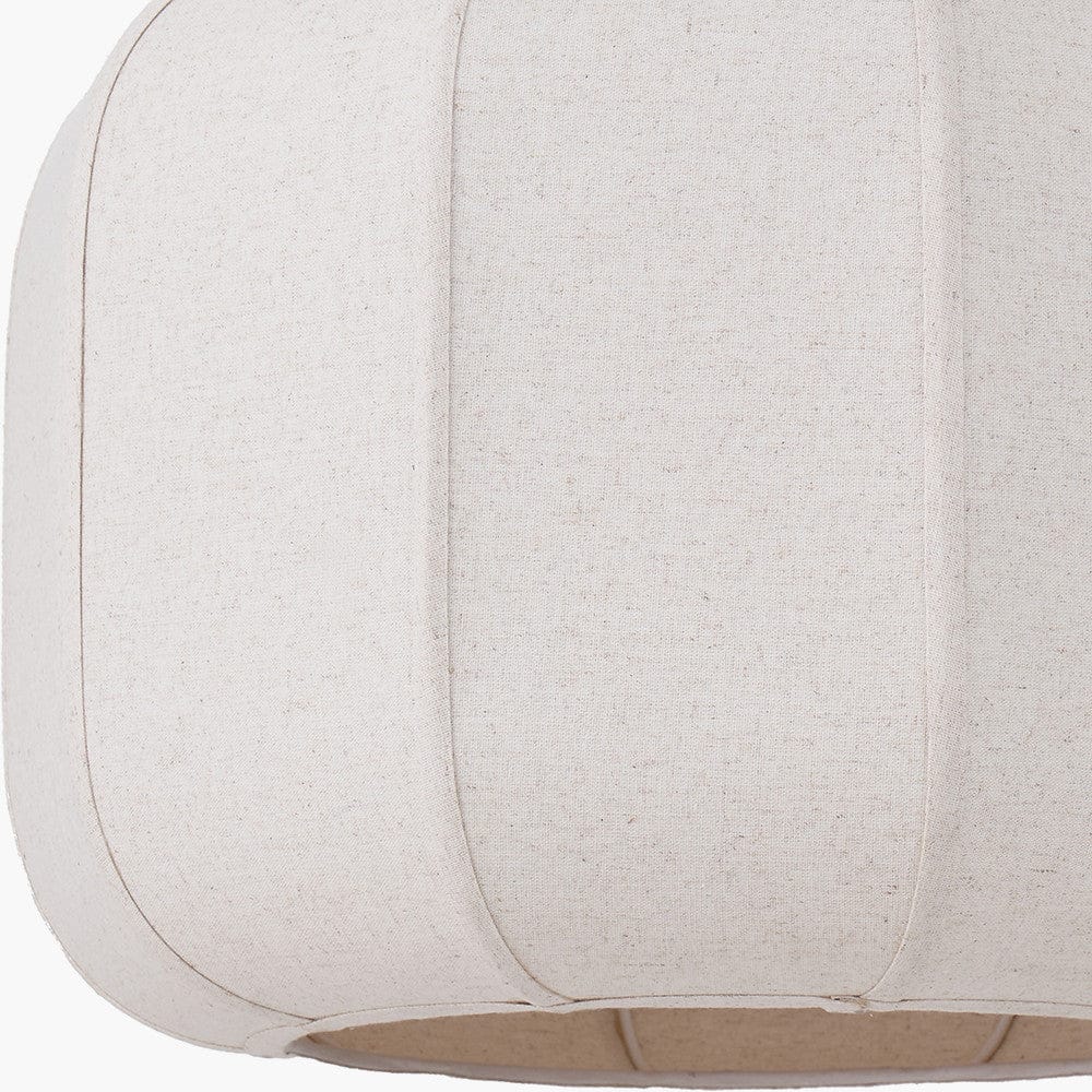 Pacific Lifestyle Lighting Oscar Natural Linen Structured Pendant House of Isabella UK