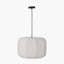 Pacific Lifestyle Lighting Oscar Natural Linen Structured Pendant House of Isabella UK