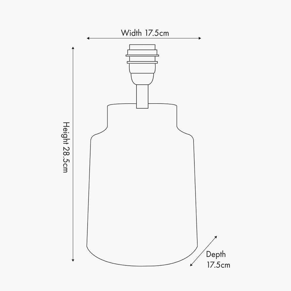 Paihia White Wash Wood Textured Short Table Lamp.