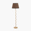 Pacific Lifestyle Lighting Palau Rattan Wave Floor Lamp Base House of Isabella UK