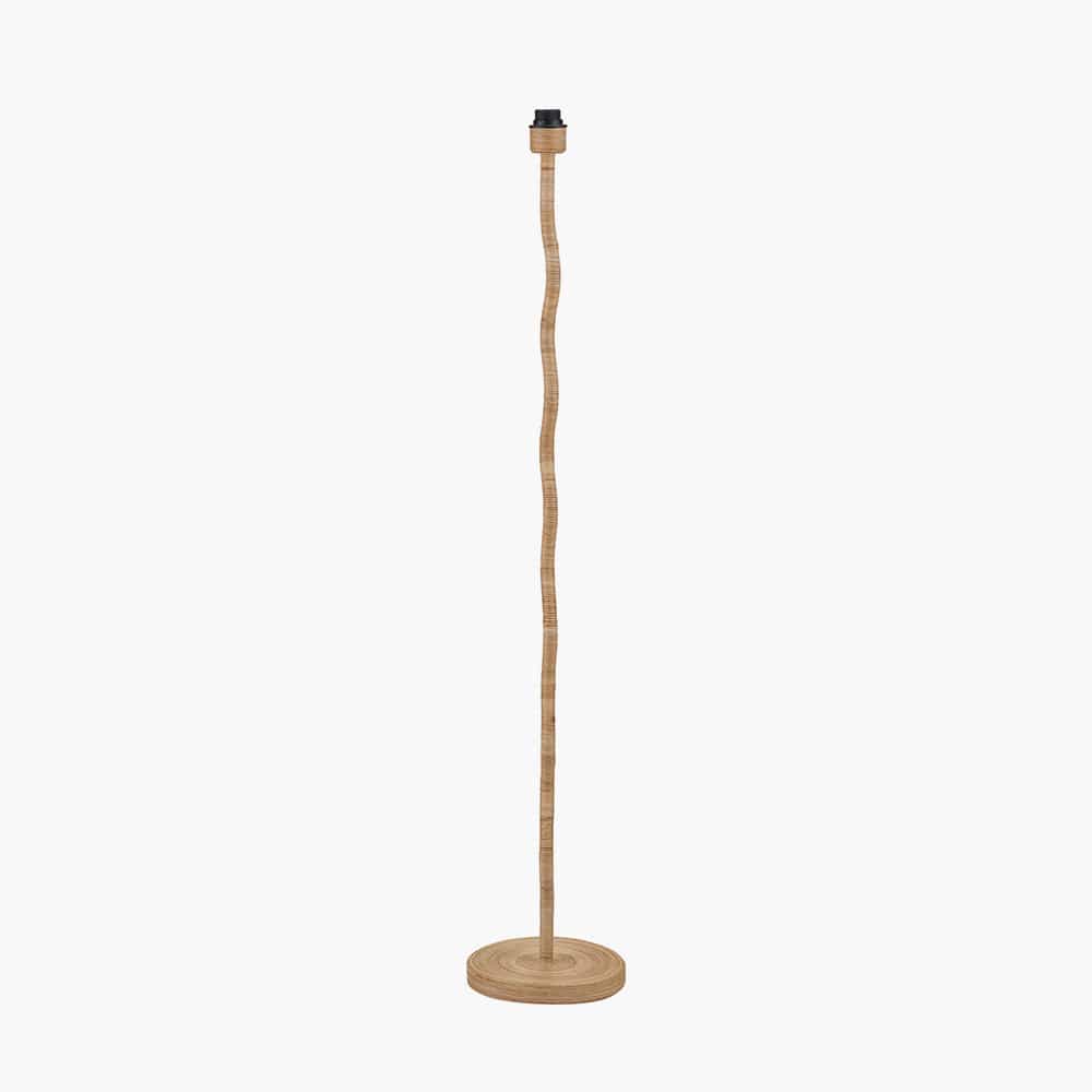 Pacific Lifestyle Lighting Palau Rattan Wave Floor Lamp Base House of Isabella UK