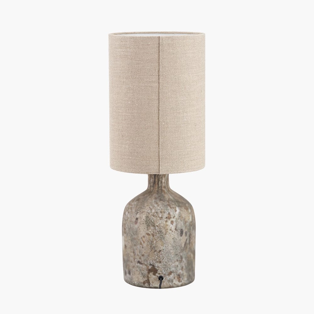 Pacific Lifestyle Lighting Palmino Brown Organic Glass Bottle Table Lamp House of Isabella UK
