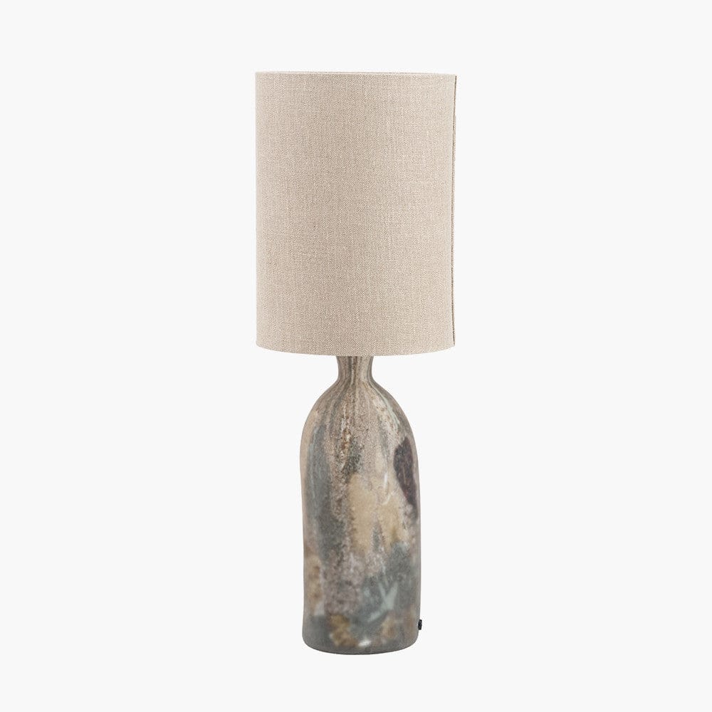 Pacific Lifestyle Lighting Palmino Brown Tall Organic Glass Bottle Table Lamp House of Isabella UK