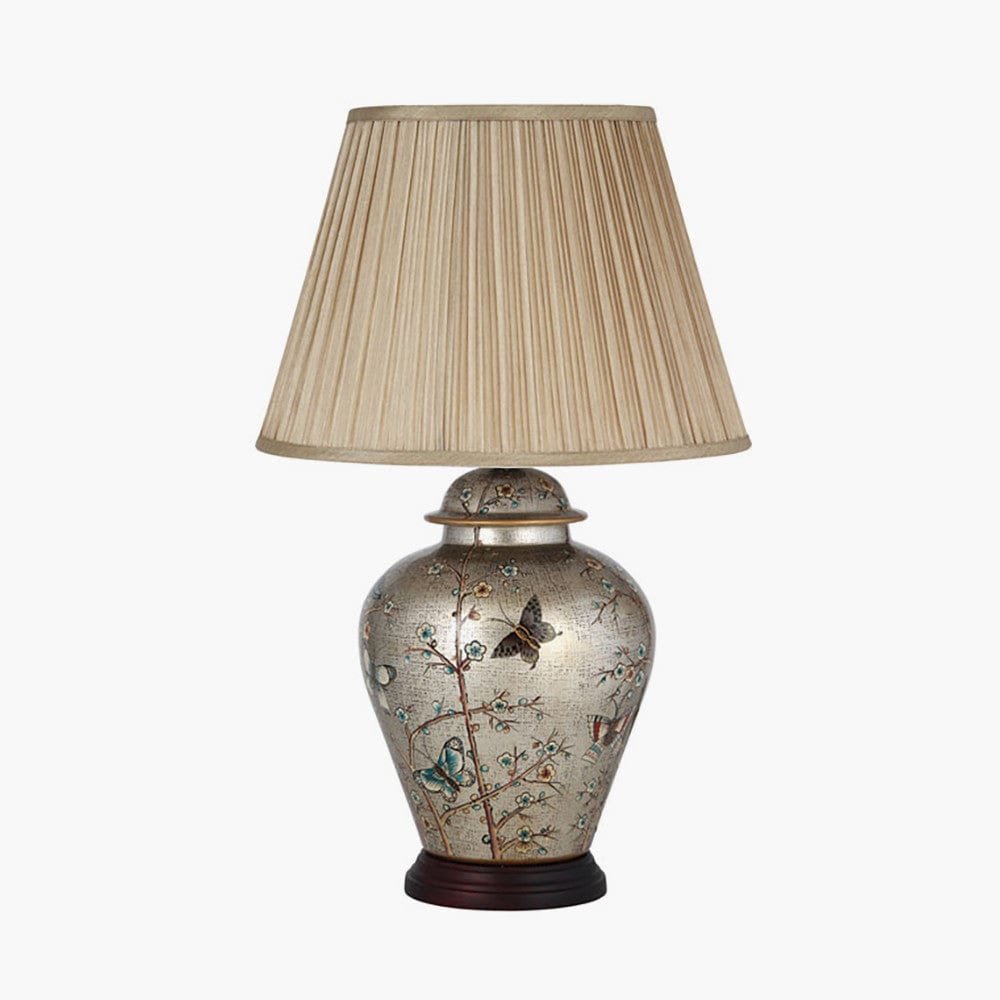 Pacific Lifestyle Lighting Papilion Hand Painted Butterfly Ceramic Table Lamp House of Isabella UK