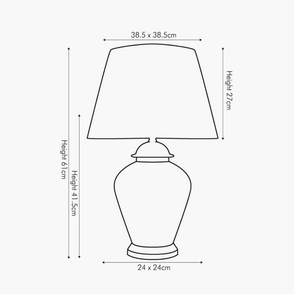 Papilion Hand Painted Butterfly Ceramic Table Lamp.