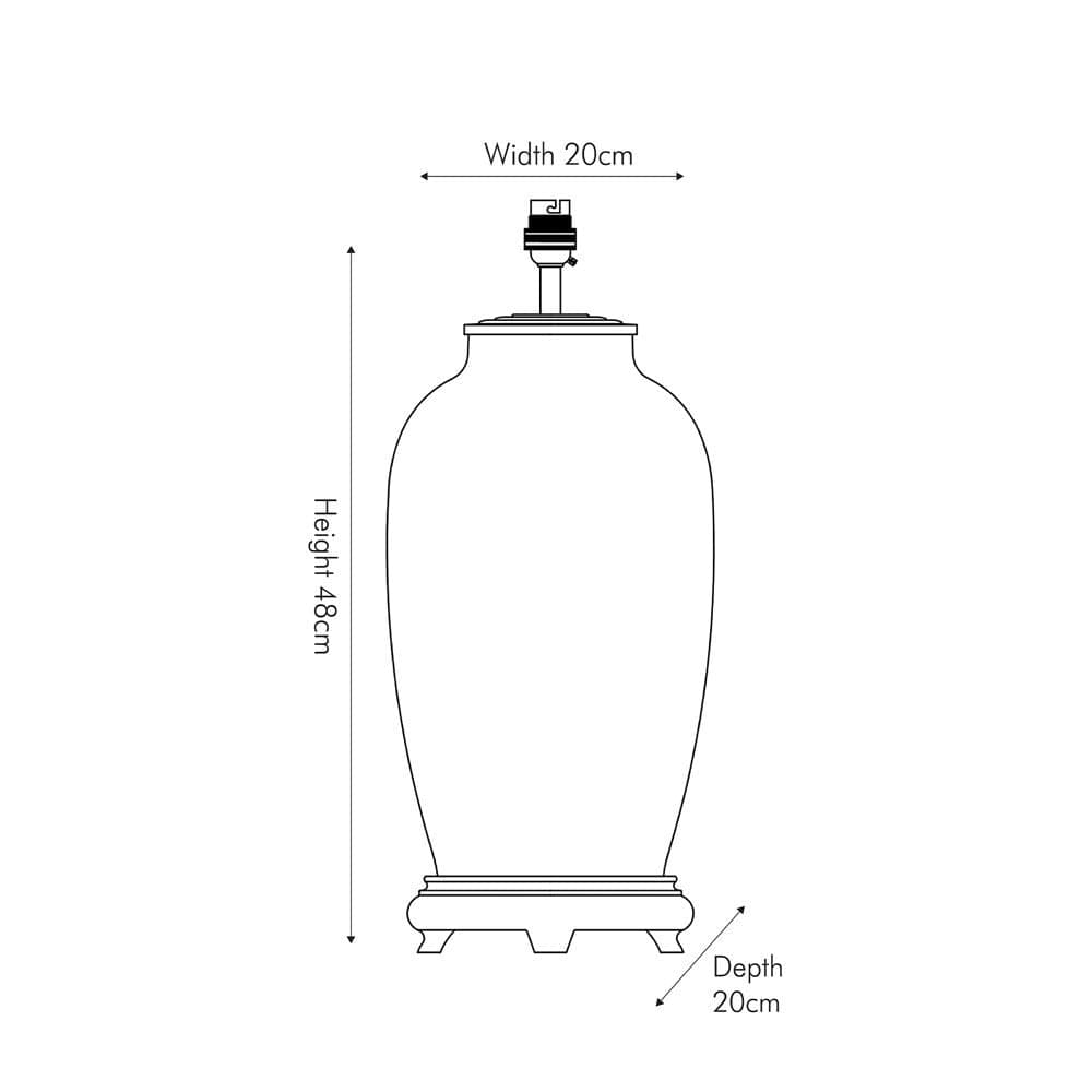 Parrot Tall Glass Table Lamp.