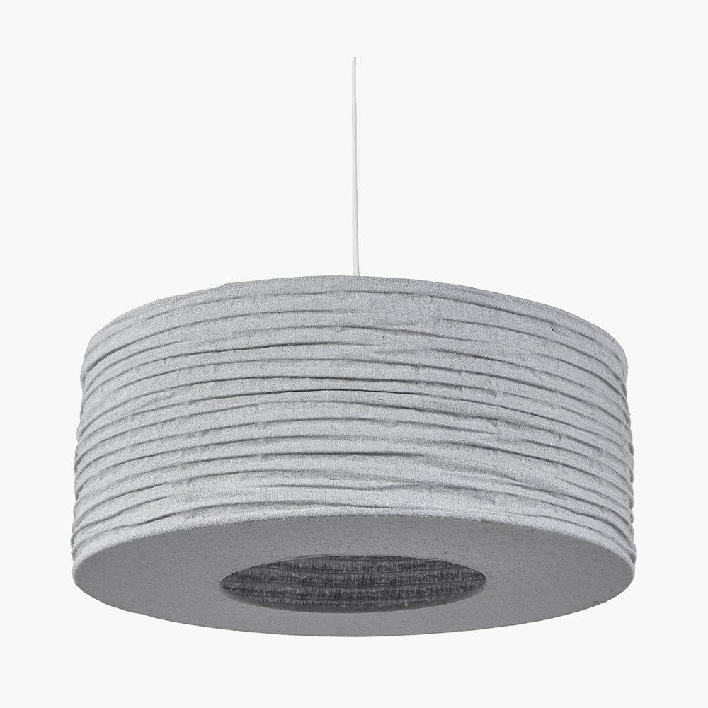 Patpong 50cm Grey Jute Easy Fit Pendant.