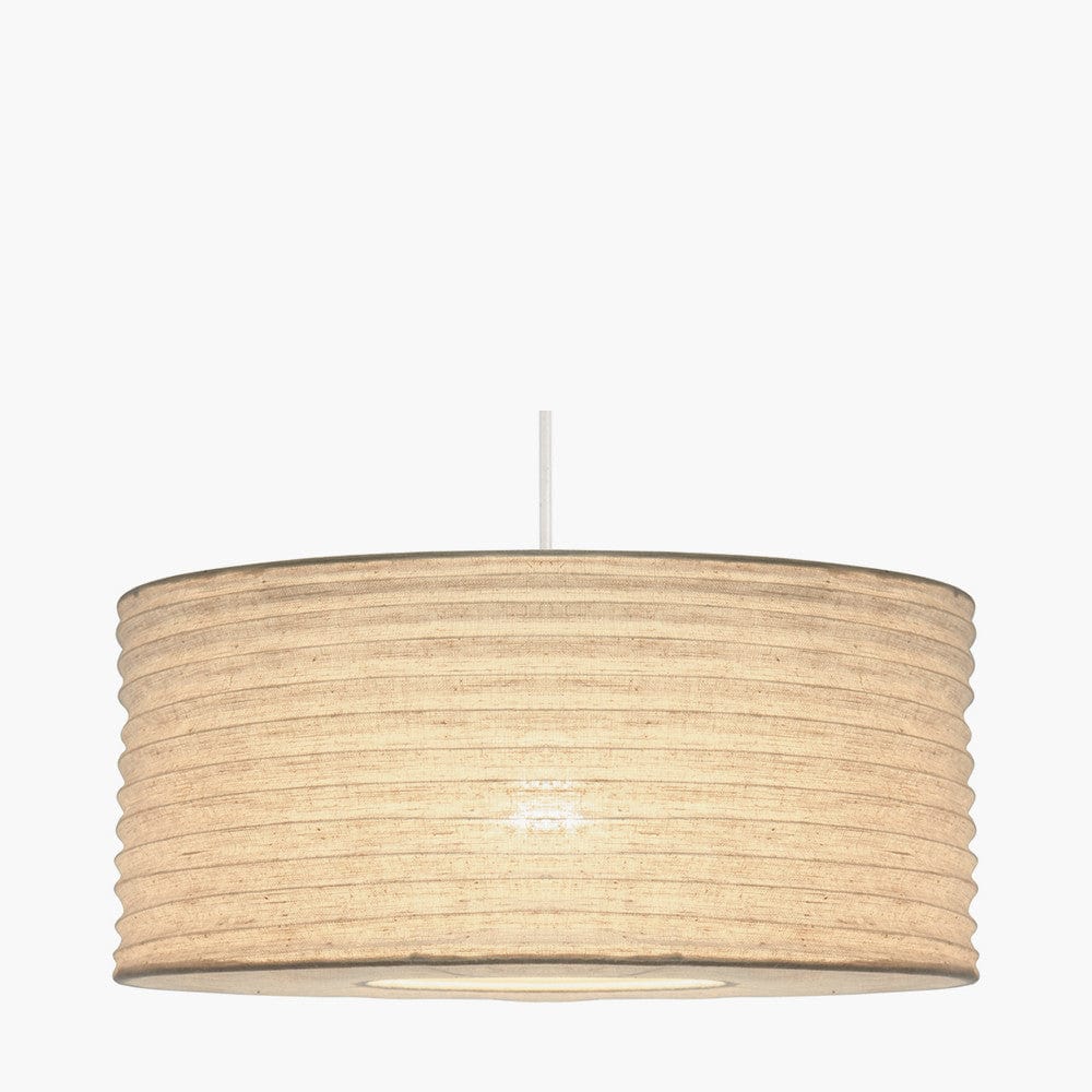 Patpong 50cm White Jute Easy Fit Pendant.