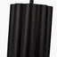 Petula Black Metal Scallop Table Lamp Base.