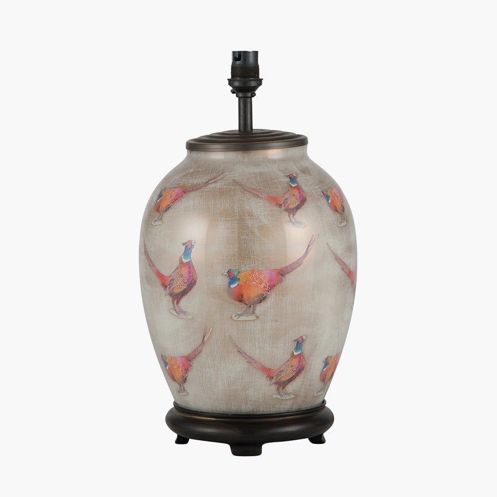 Pacific Lifestyle Lighting Pheasant Medium Glass Table Lamp House of Isabella UK