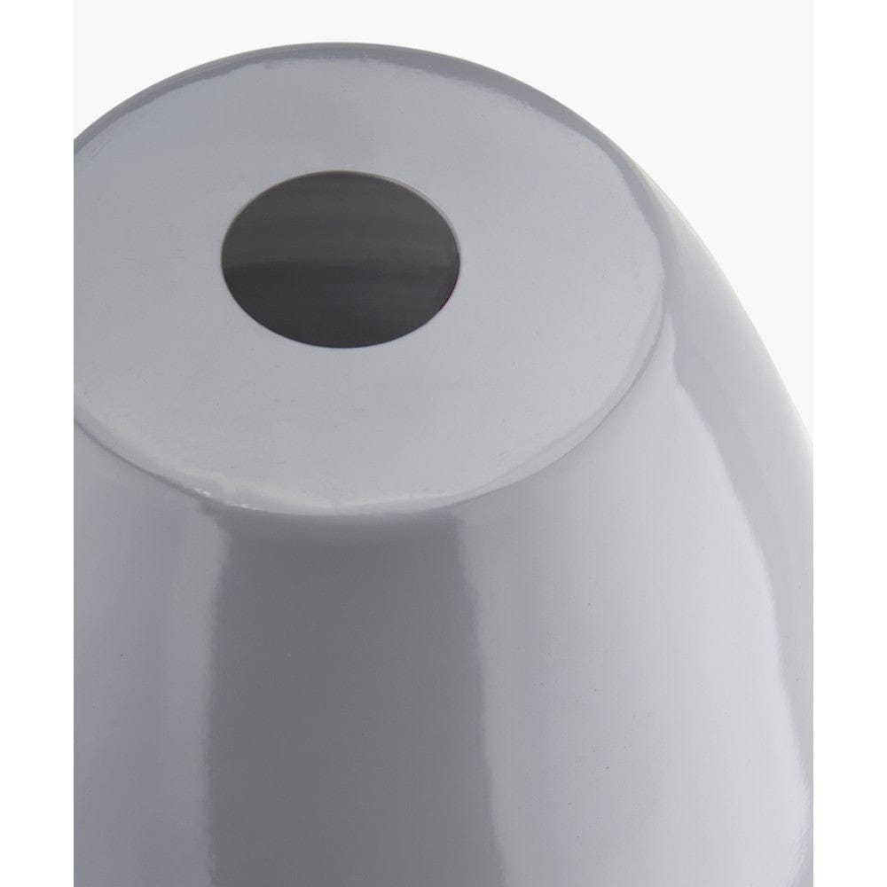 Piccolo Grey Metal Dome Pendant Shade Only.