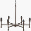 Pacific Lifestyle Lighting Piero Antique Bronze Metal 6 Arm Pendant House of Isabella UK