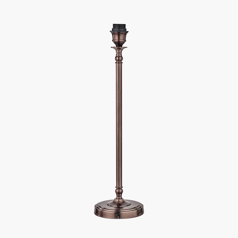 Pacific Lifestyle Lighting Piero Antique Bronze Metal Candlestick Table Lamp Base House of Isabella UK