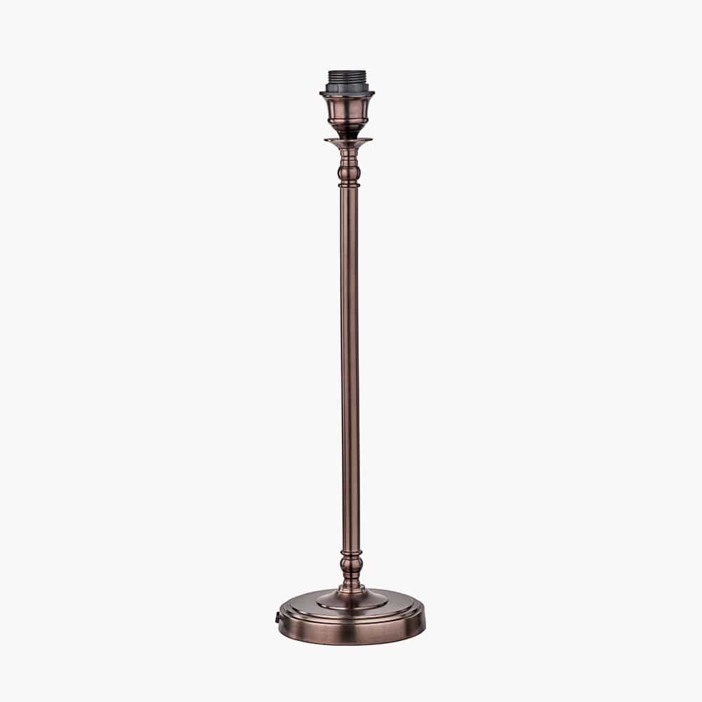 Pacific Lifestyle Lighting Piero Antique Bronze Metal Candlestick Table Lamp Base House of Isabella UK