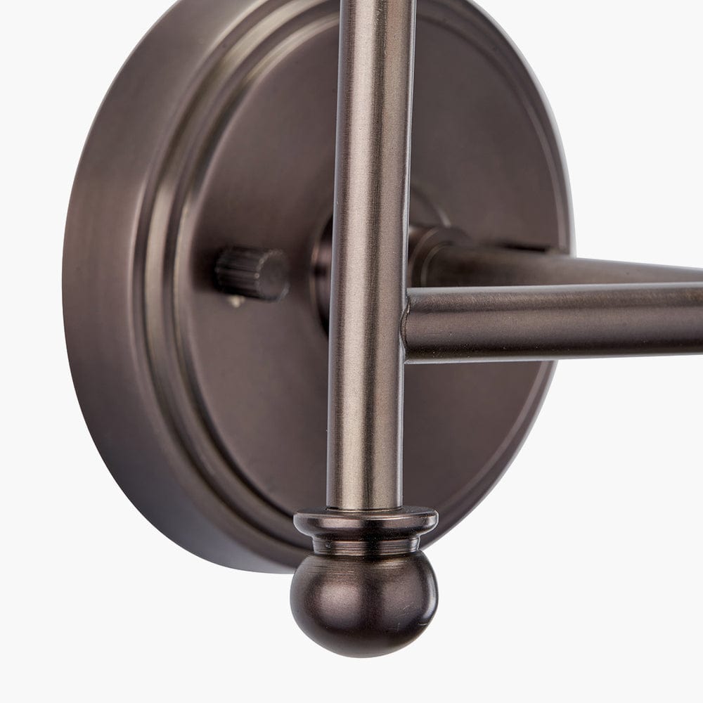 Piero Antique Bronze Metal Double Wall Light.
