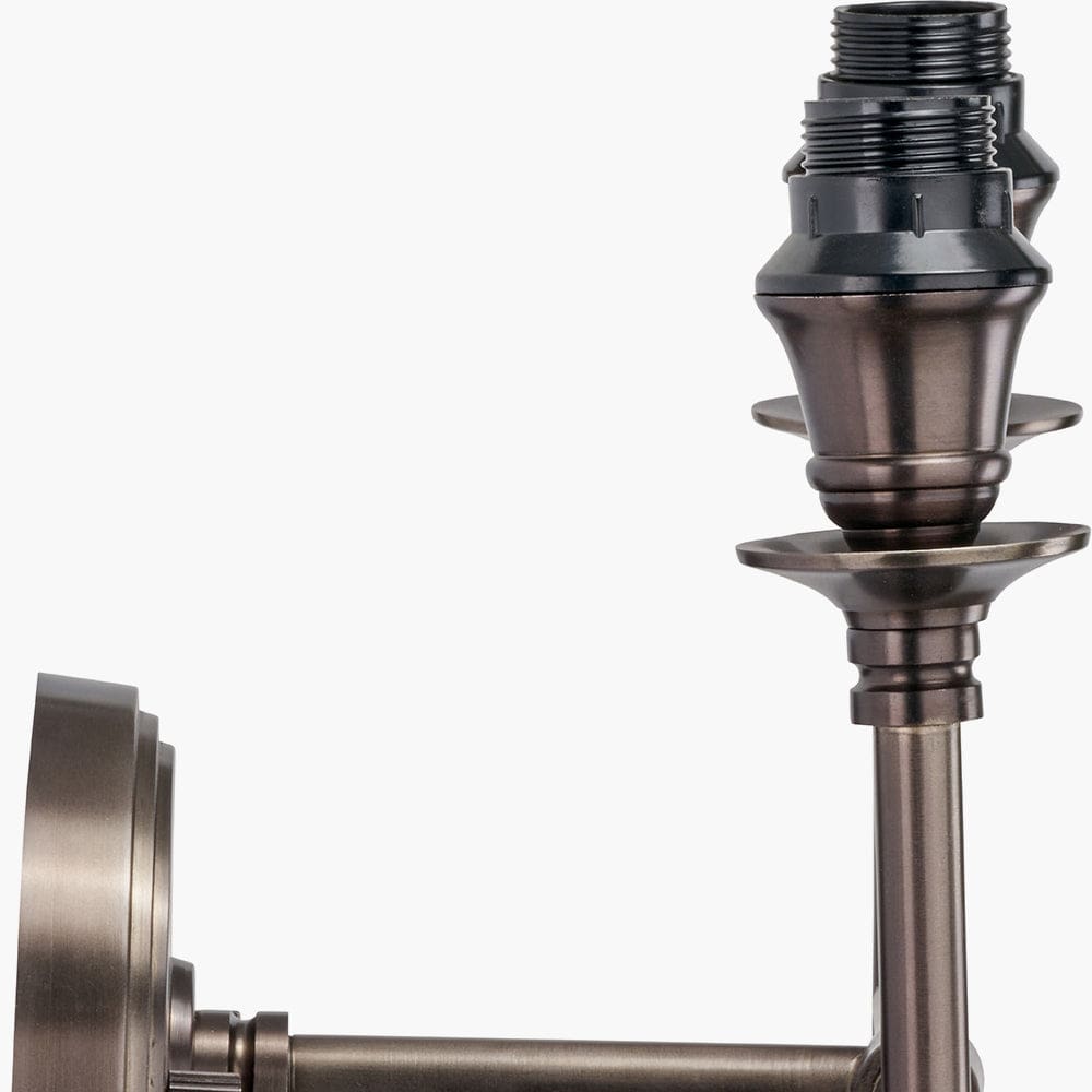 Piero Antique Bronze Metal Double Wall Light.