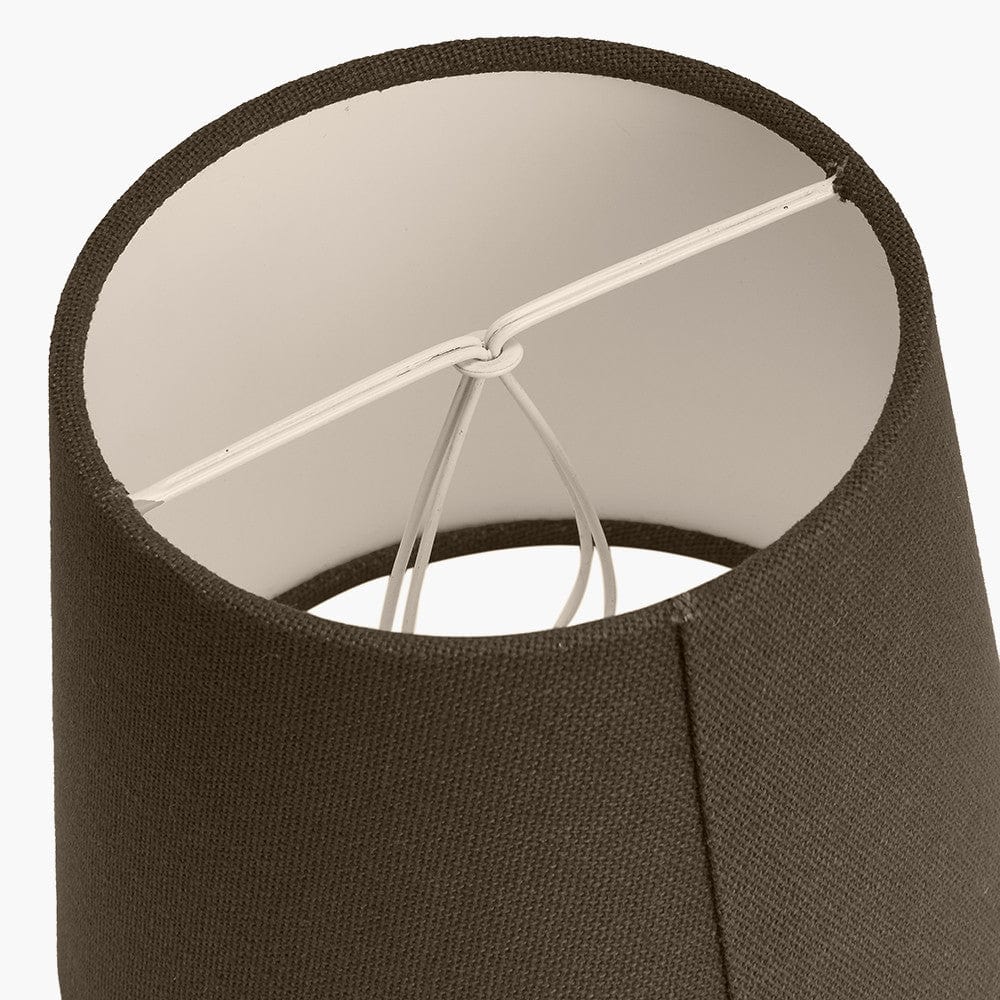 Piero Antique Bronze Metal Double Wall Light with Pelham 15cm Grey Handloom Tapered Lemon Clip Lampshades.