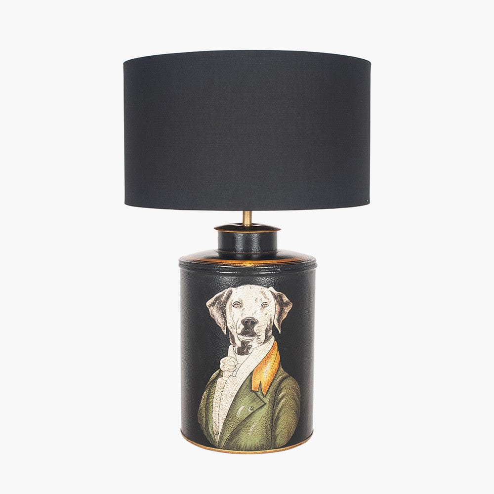 Pointer Black Hand Painted Dog Table Lamp - Base Only.