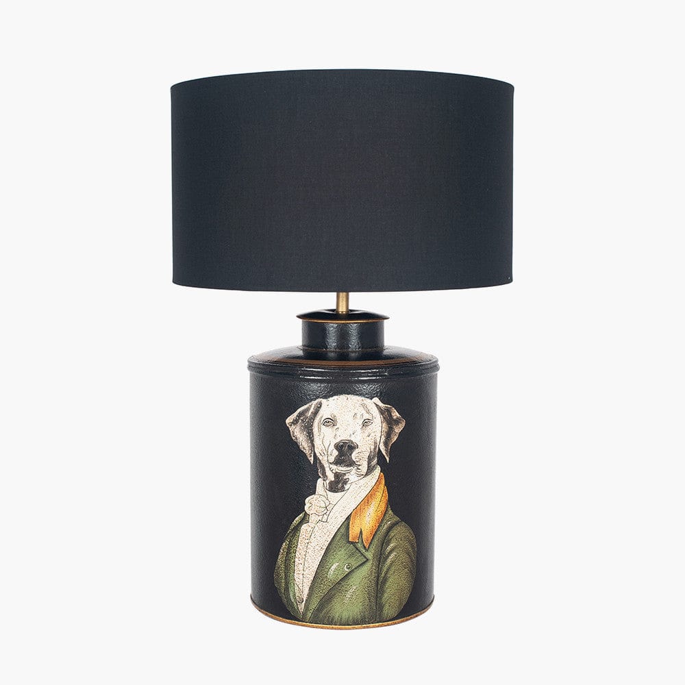 Pointer Black Hand Painted Dog Table Lamp - Base Only.