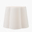 Posy 35cm White Handloom Scalloped Tapered Lampshade.