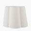 Posy 35cm White Handloom Scalloped Tapered Lampshade.