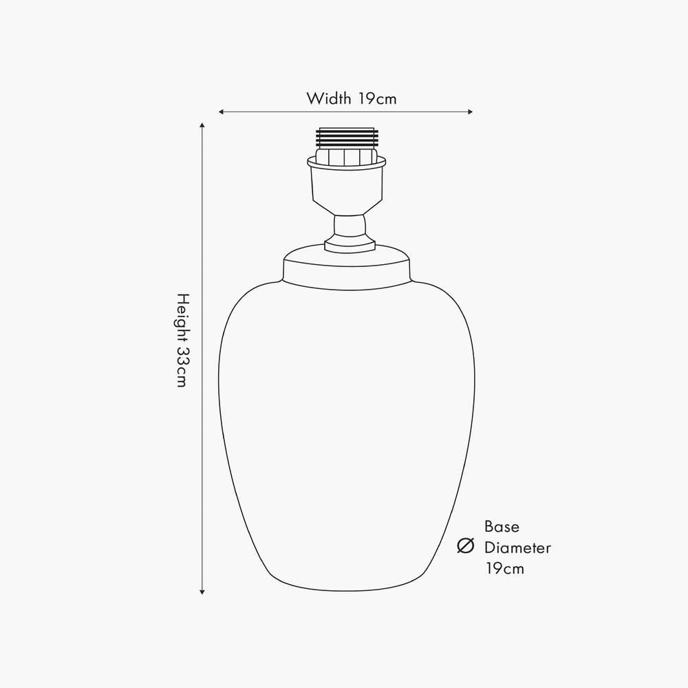 Priscilla Lilac Stripped Ceramic Table Lamp Base.