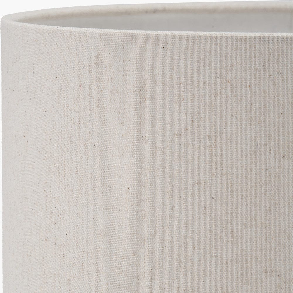 Pacific Lifestyle Lighting Quinn 40cm Slubby Hopsack Cylinder Shade House of Isabella UK