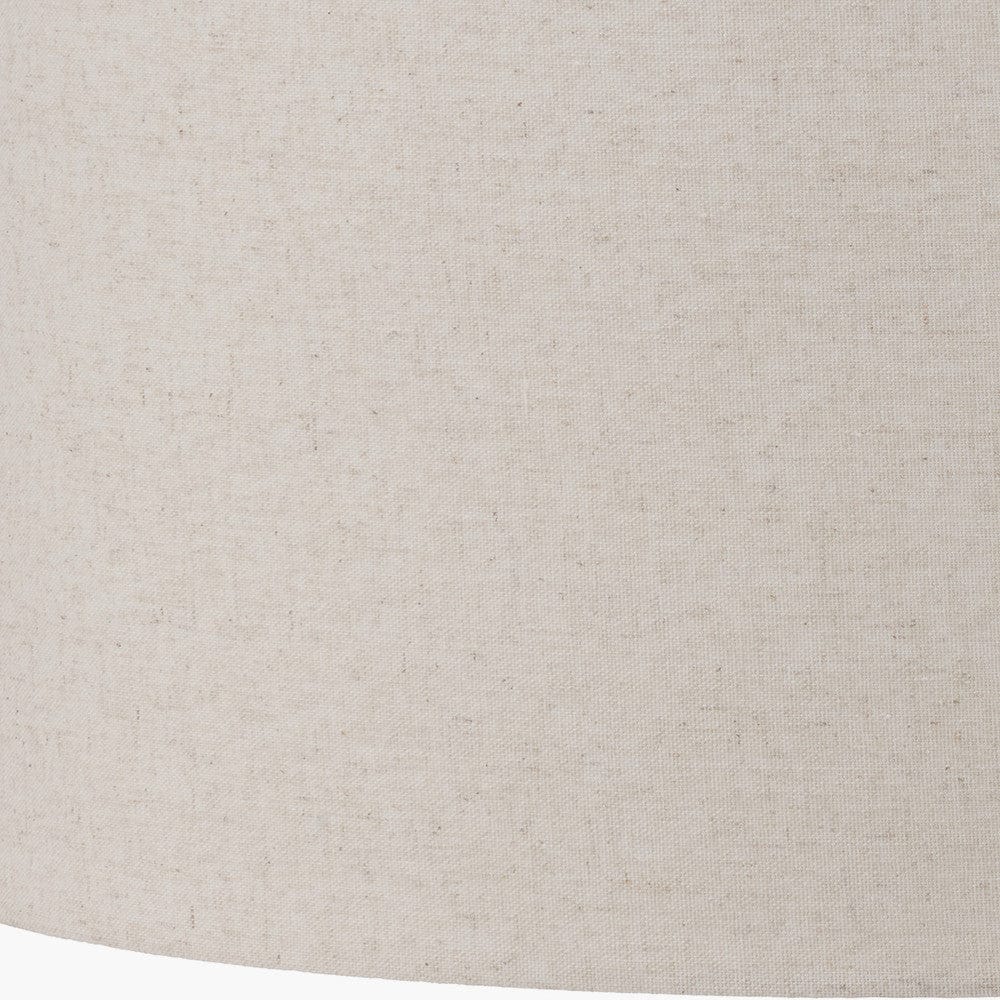 Pacific Lifestyle Lighting Quinn 50cm Slubby Hopsack Cylinder Shade House of Isabella UK
