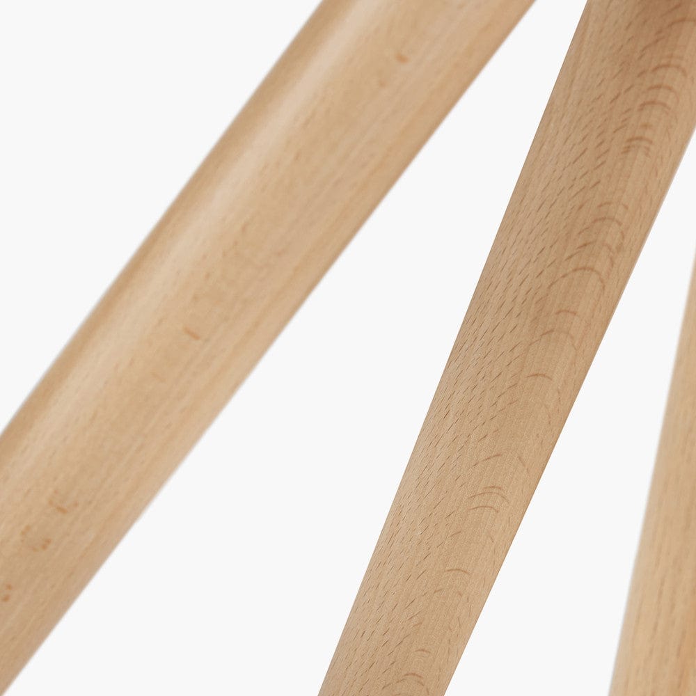 Rabanne Slatted Natural Wood Tripod Table Lamp.