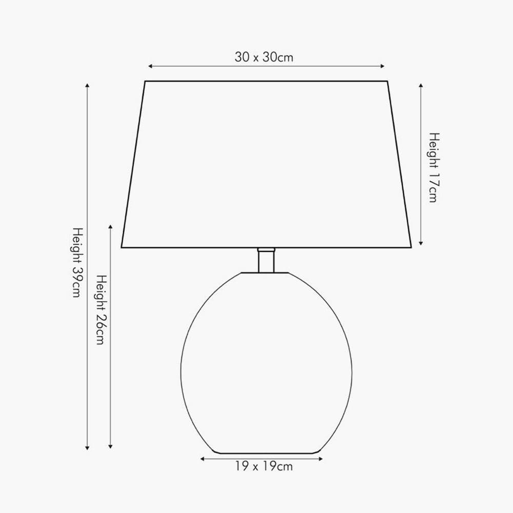 Raffles Small Rattan Cream Wash Table Lamp.
