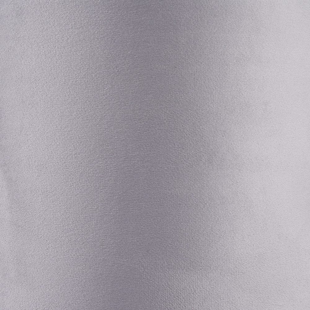 Rene 30cm Light Grey Velvet Cylinder Lampshade.