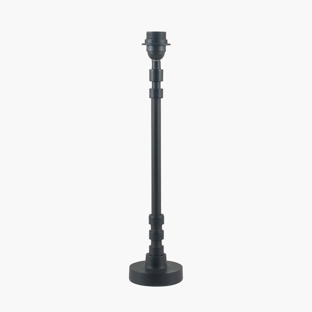 Rhode Matt Black Stick Metal Table Lamp - Base Only.