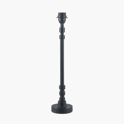 Pacific Lifestyle Lighting Rhode Matt Black Stick Metal Table Lamp - Base Only House of Isabella UK