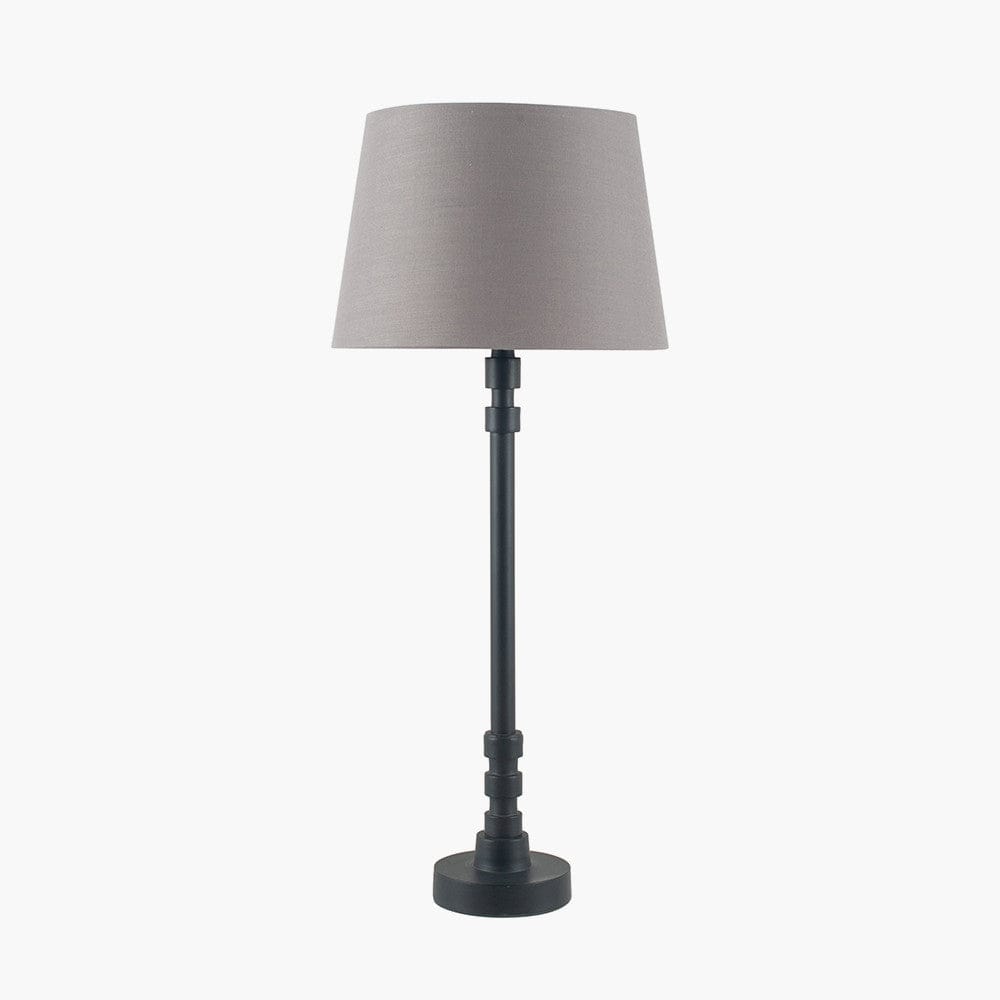 Rhode Matt Black Stick Metal Table Lamp - Base Only.
