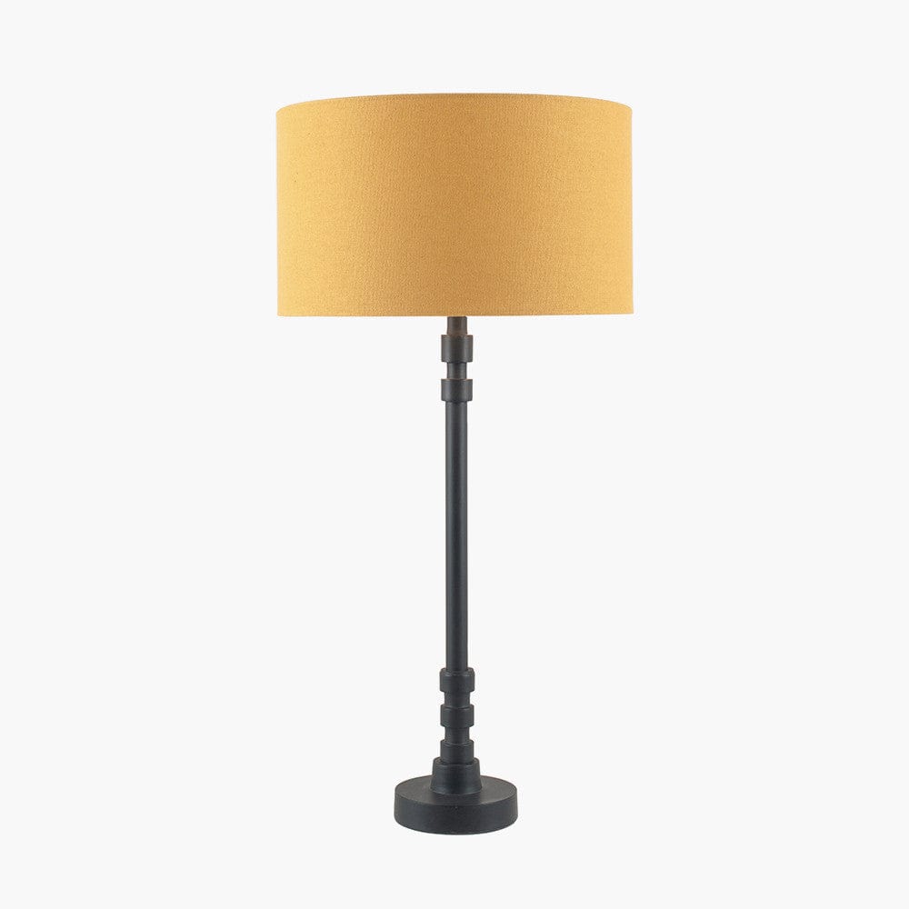 Rhode Matt Black Stick Metal Table Lamp - Base Only.