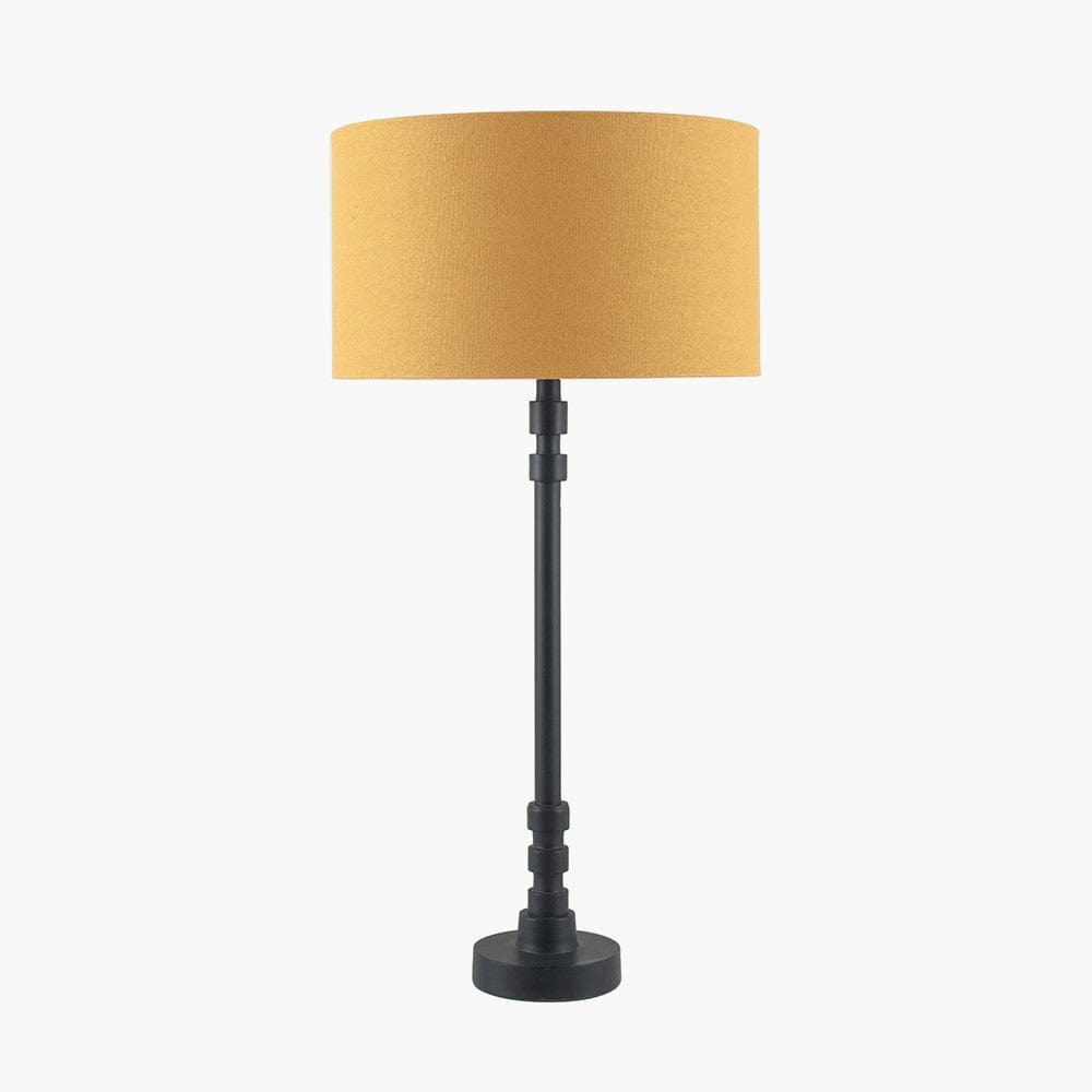 Rhode Matt Black Stick Metal Table Lamp - Base Only.