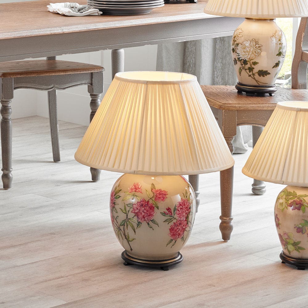 Rhododendron Large Glass Table Lamp.