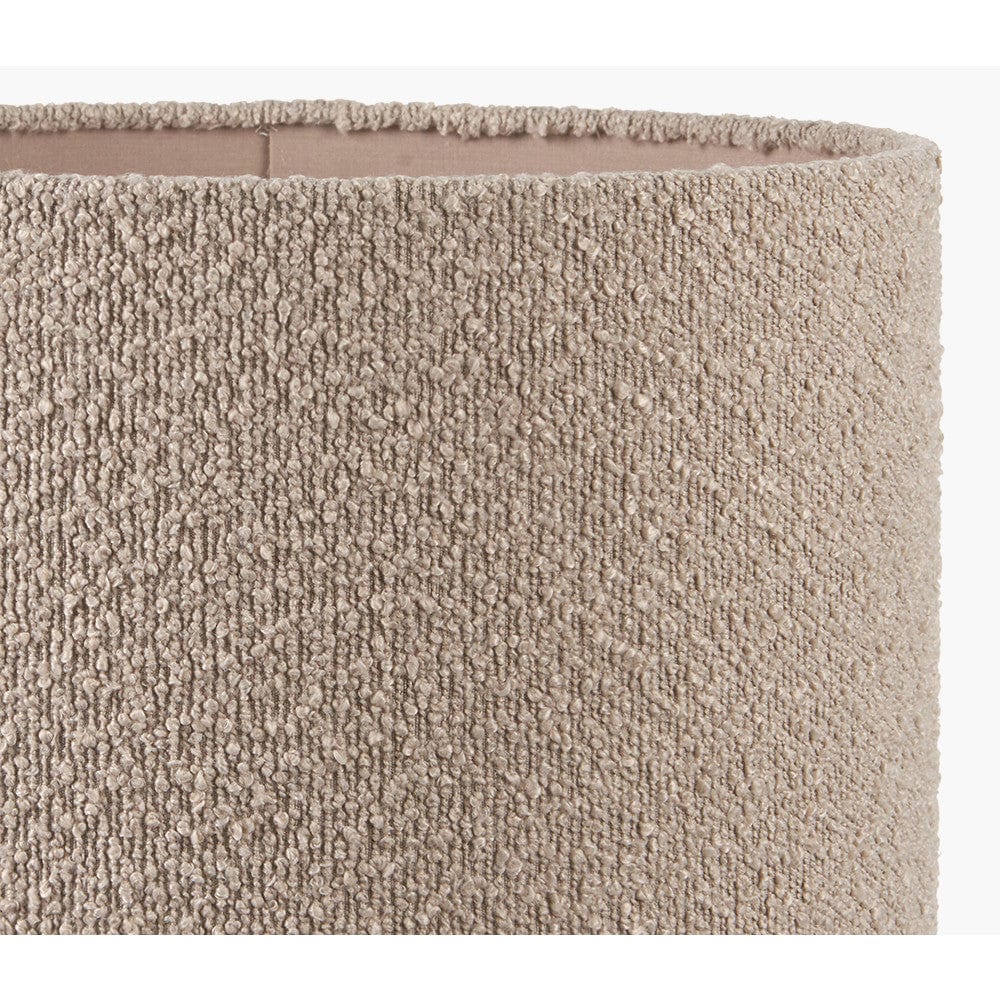 Rouen 35cm Taupe Boucle Cylinder Lampshade.