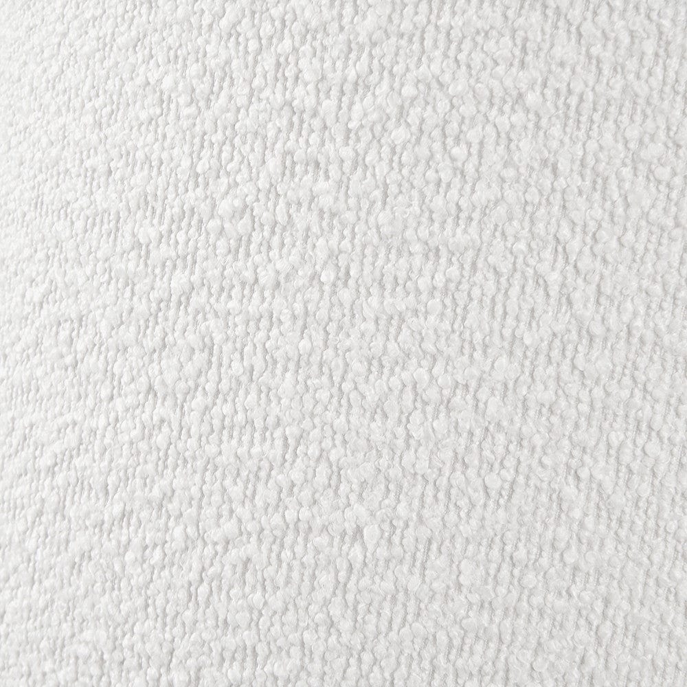 Rouen 40cm White Boucle Cylinder Lampshade.