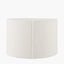 Rouen 40cm White Boucle Cylinder Lampshade.