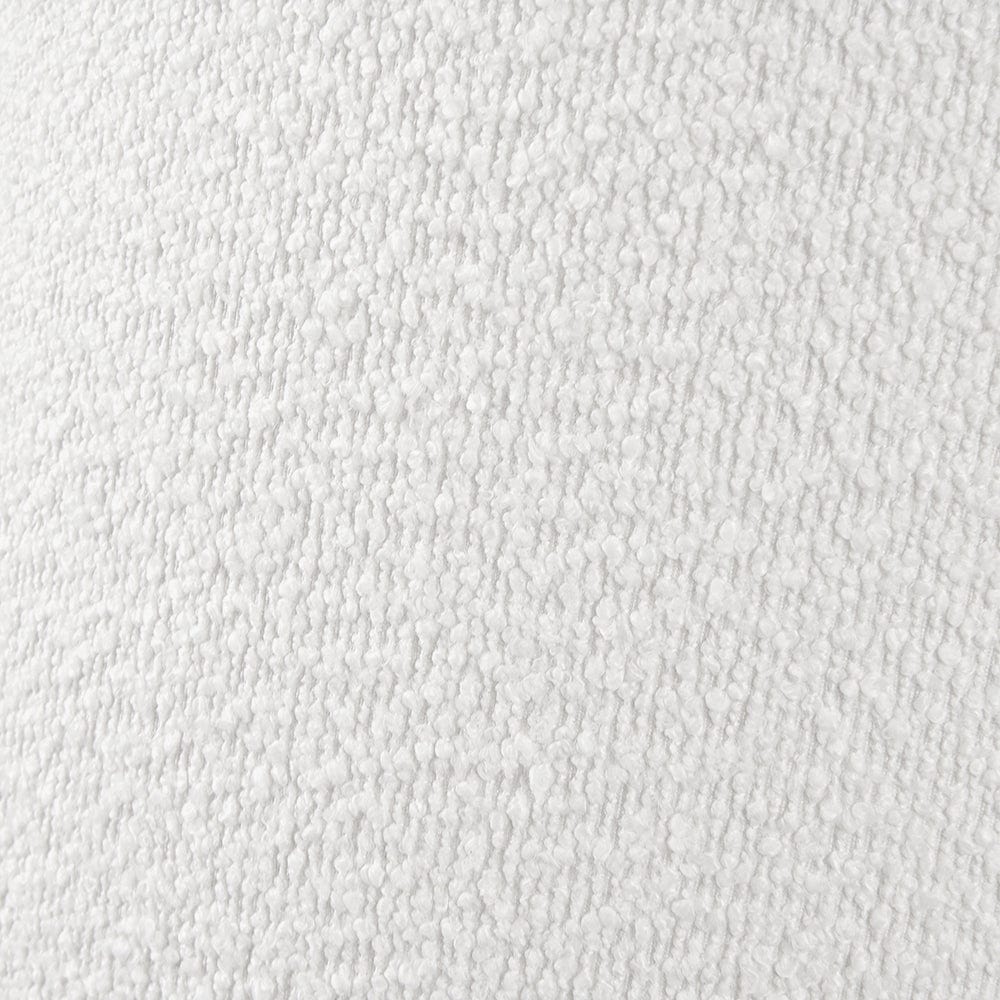 Rouen 45cm White Boucle Cylinder Lampshade.