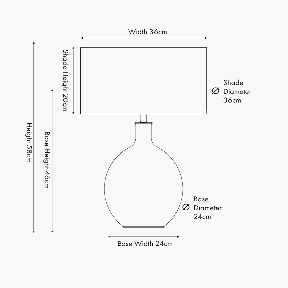 Rowan Natural Rattan Black and White Woven Table Lamp.