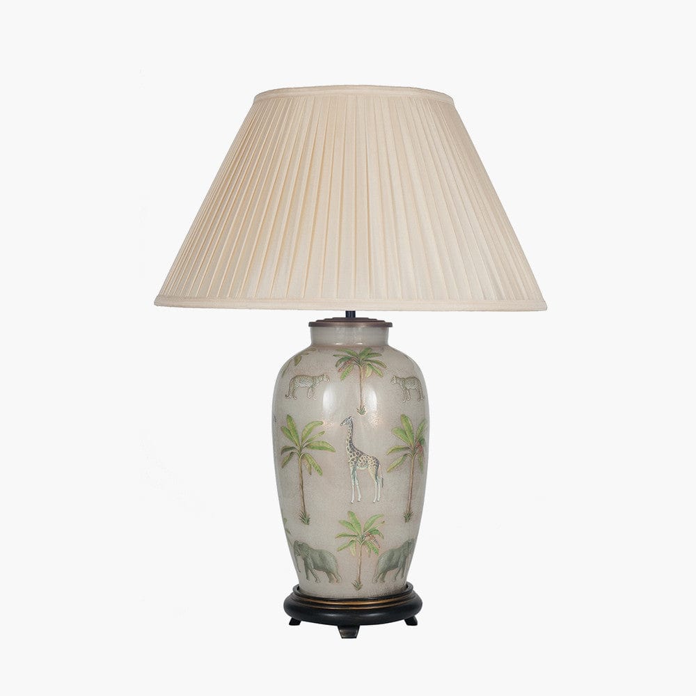 Pacific Lifestyle Lighting Safari Tall Glass Table Lamp House of Isabella UK