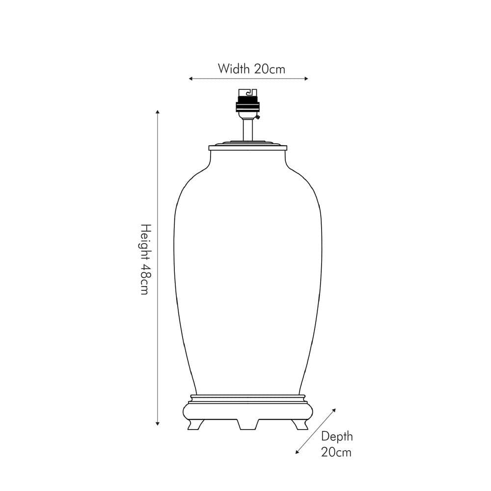 Safari Tall Glass Table Lamp.