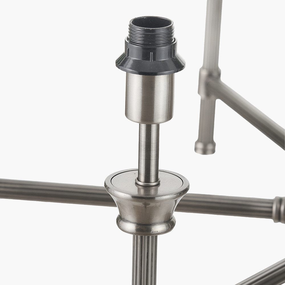 Pacific Lifestyle Lighting Salvatore Antique Silver Metal 6 Arm Pendant House of Isabella UK