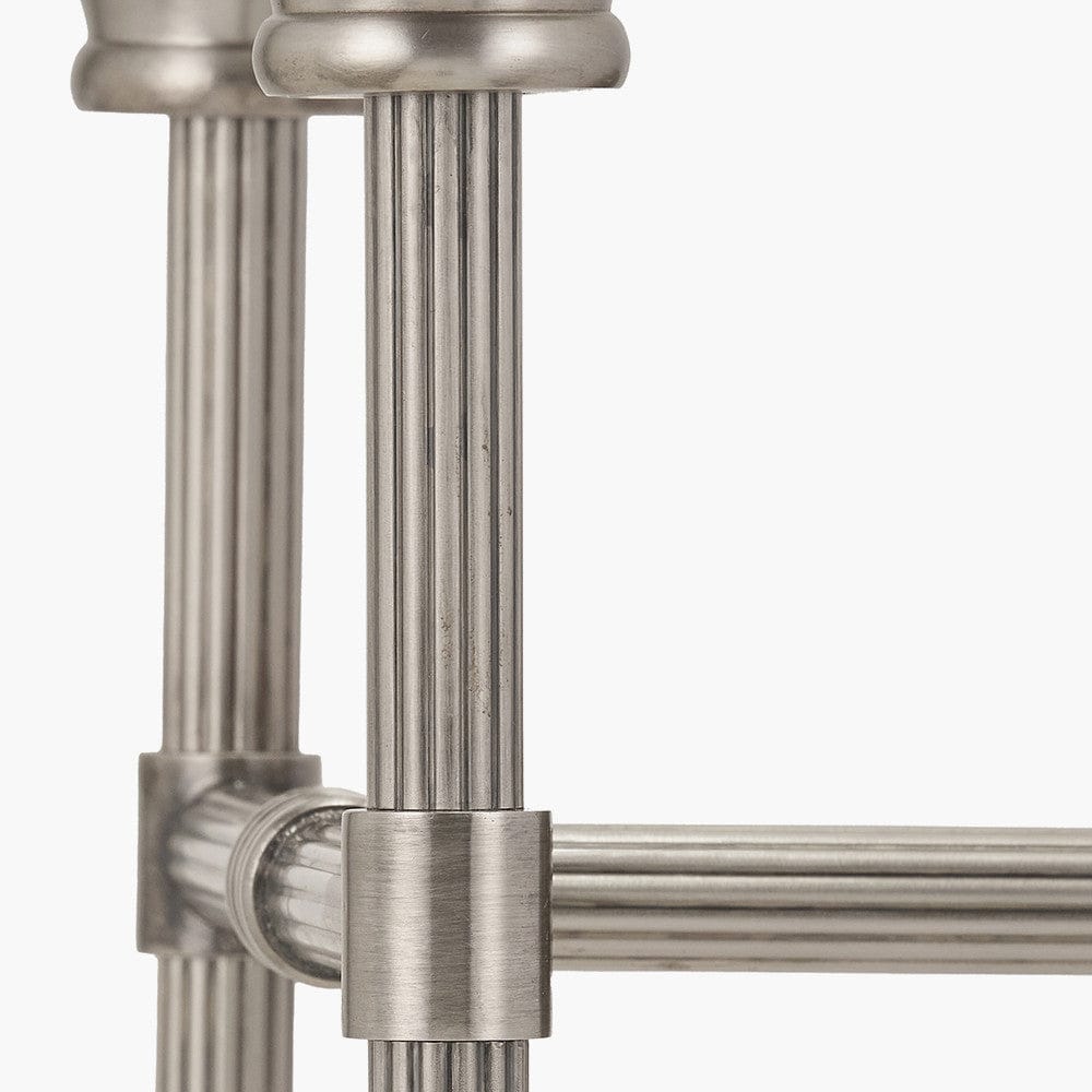 Pacific Lifestyle Lighting Salvatore Antique Silver Metal Double Wall Light House of Isabella UK