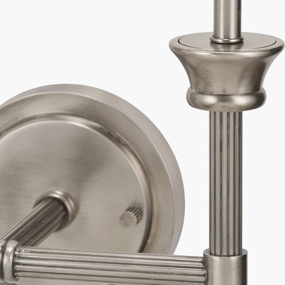 Pacific Lifestyle Lighting Salvatore Antique Silver Metal Double Wall Light House of Isabella UK