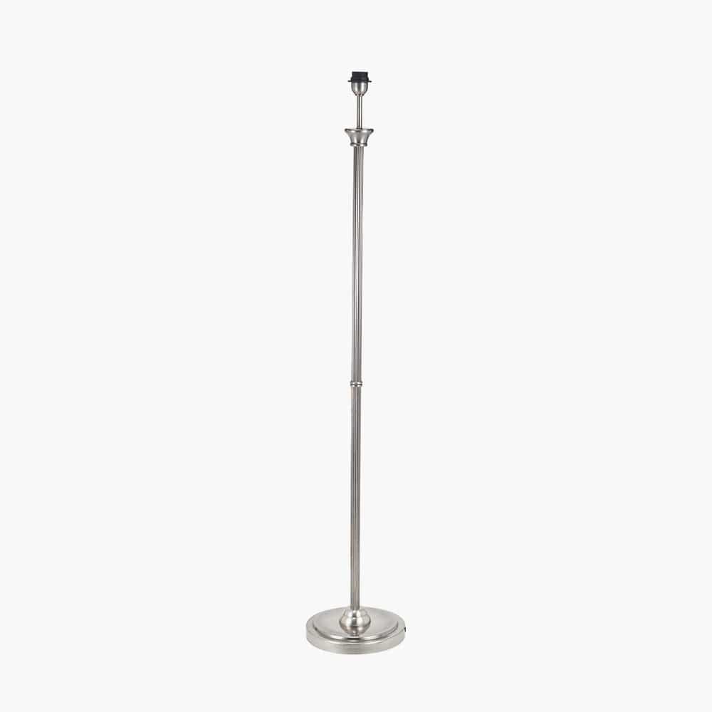 Pacific Lifestyle Lighting Salvatore Antique Silver Metal Floor Lamp Base House of Isabella UK